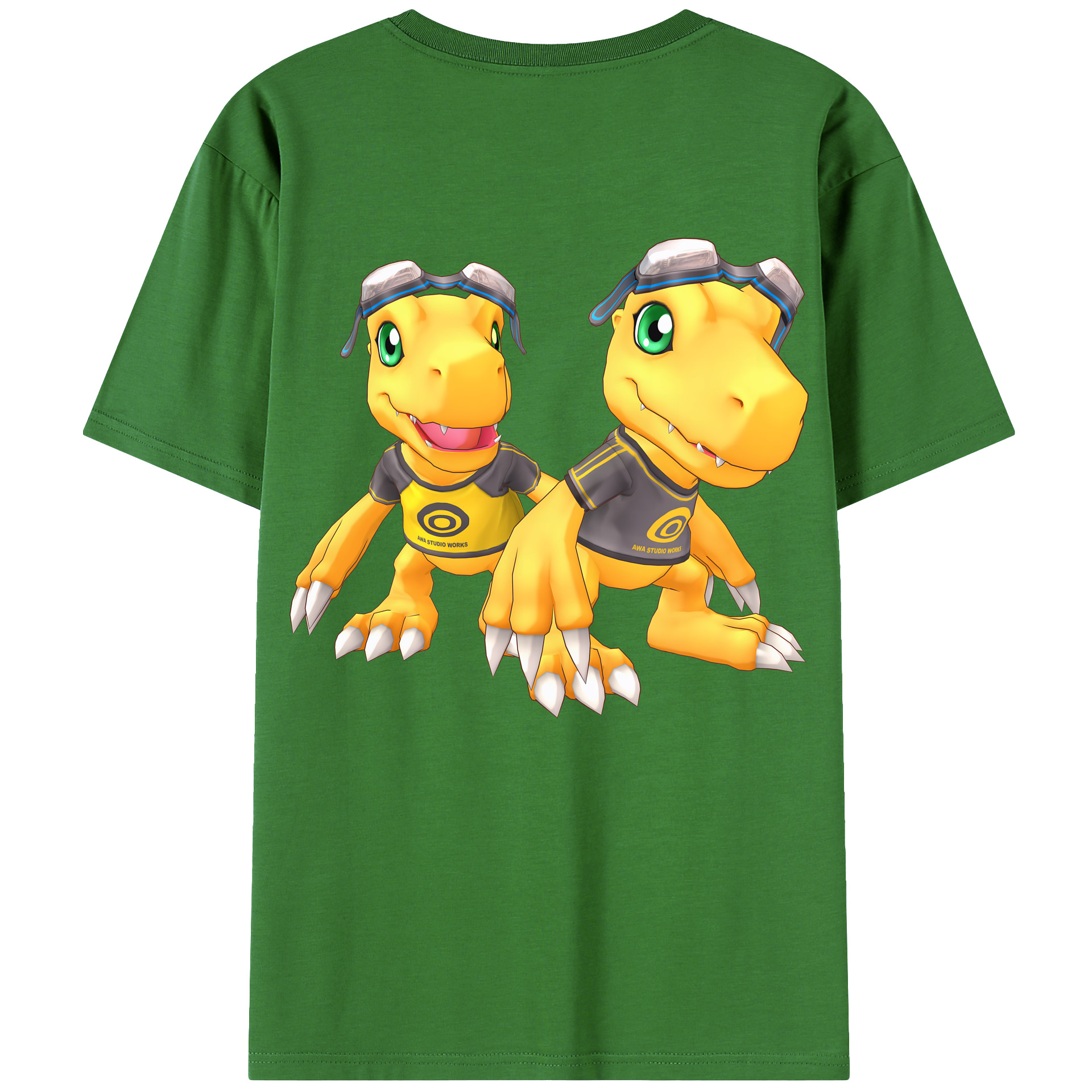 （画像用） Digimon デジタルモンスター/デジモン レディース半袖Tシャツ(バックプリント)